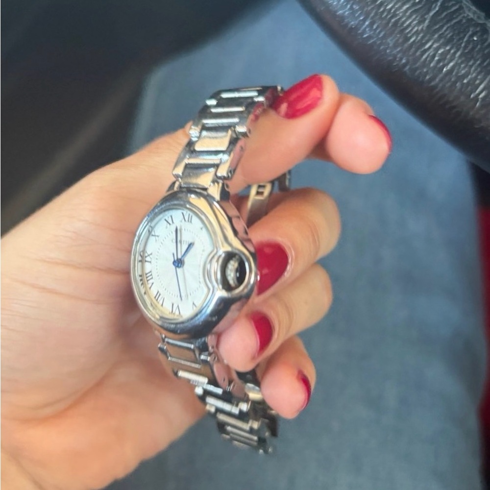 silver watch